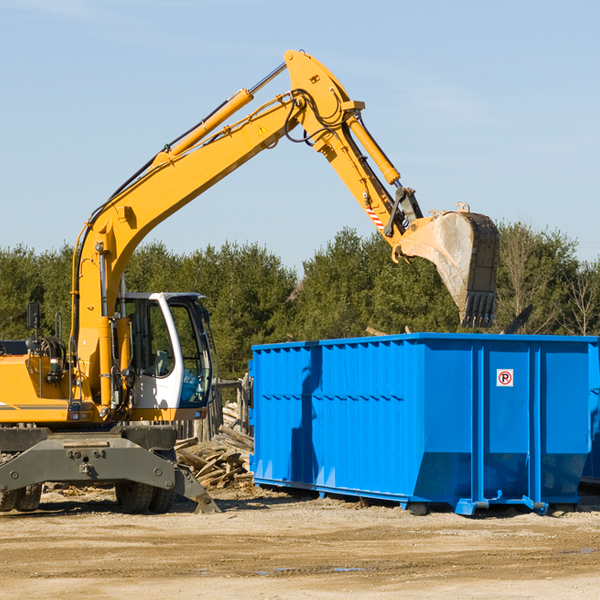 can i choose the location where the residential dumpster will be placed in Oak Run